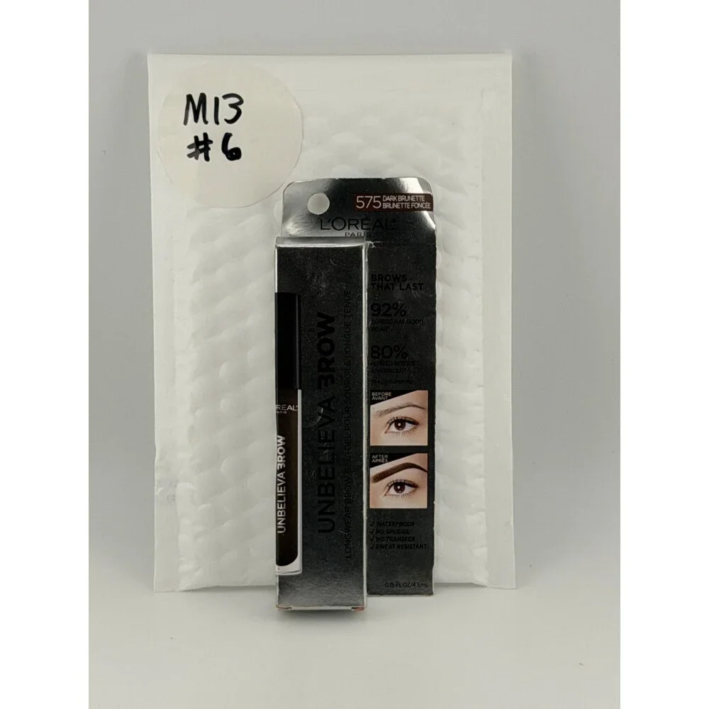 L'Oreal Paris Unbelieva-Brow Longwear Brow Gel, 575 Dark Brunette - 0.15 fl. oz